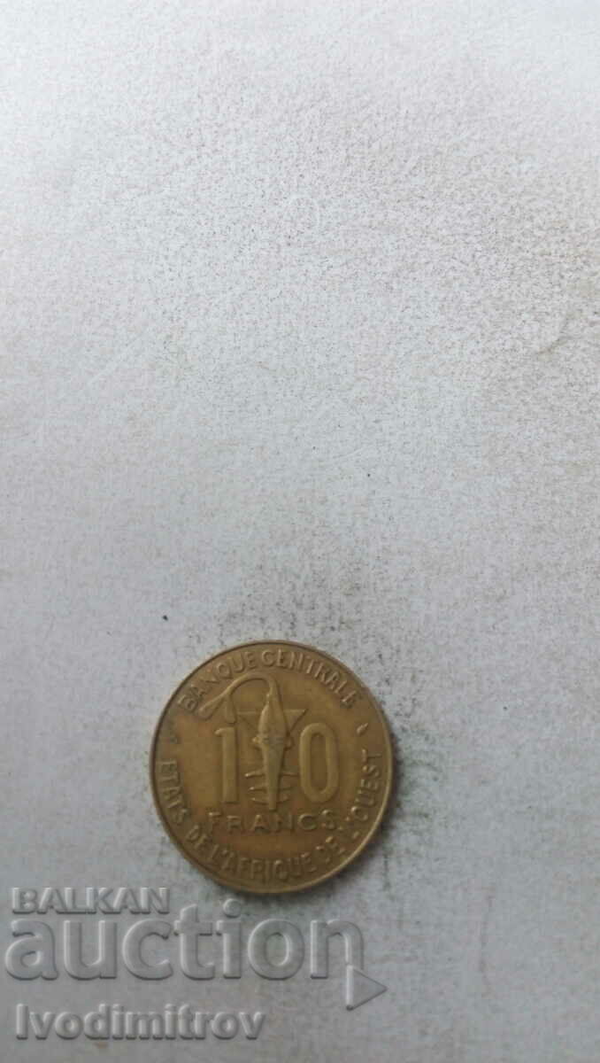 Западна Африка 10 франка 1991