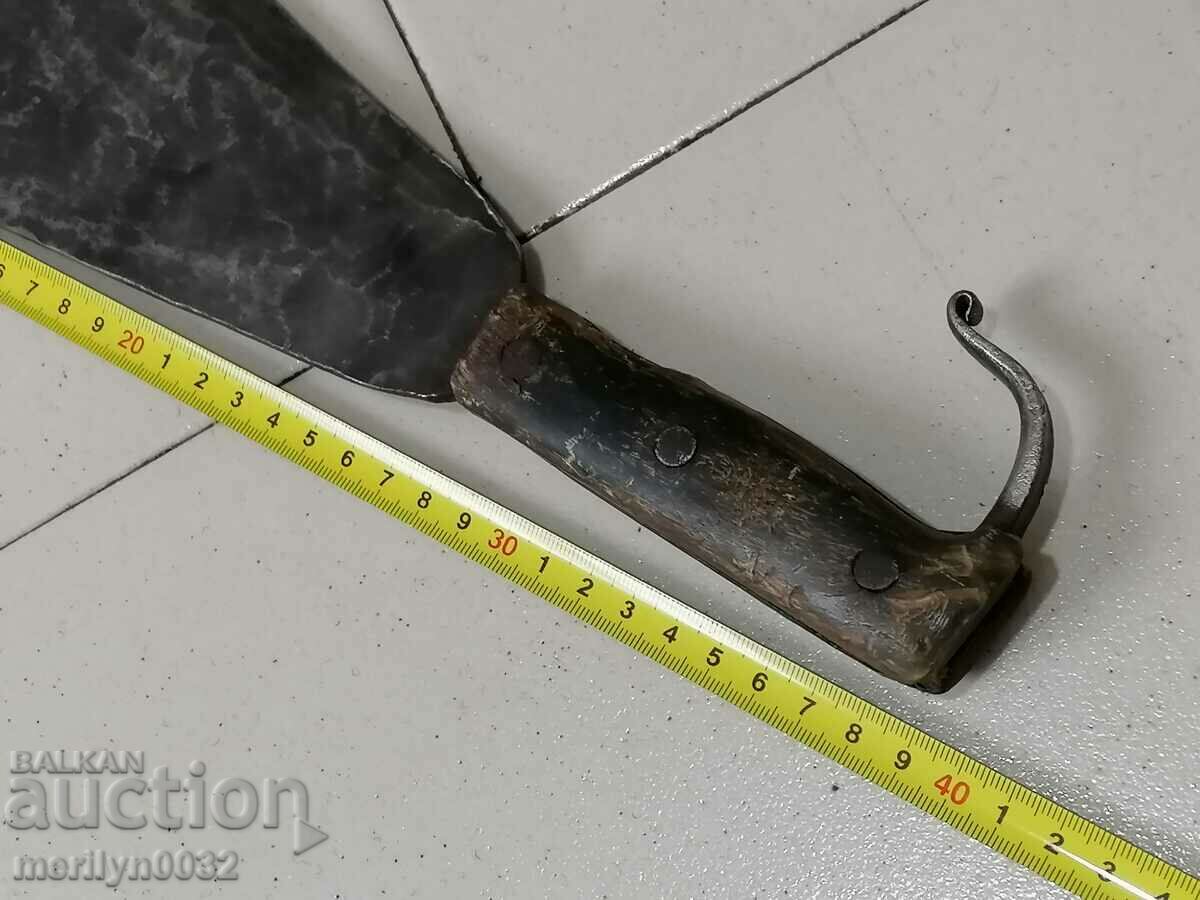 Παράδοση Γαλλικό μαχαίρι αποικιοκρατίας με θηκάρια από κέρατο βουβάλου