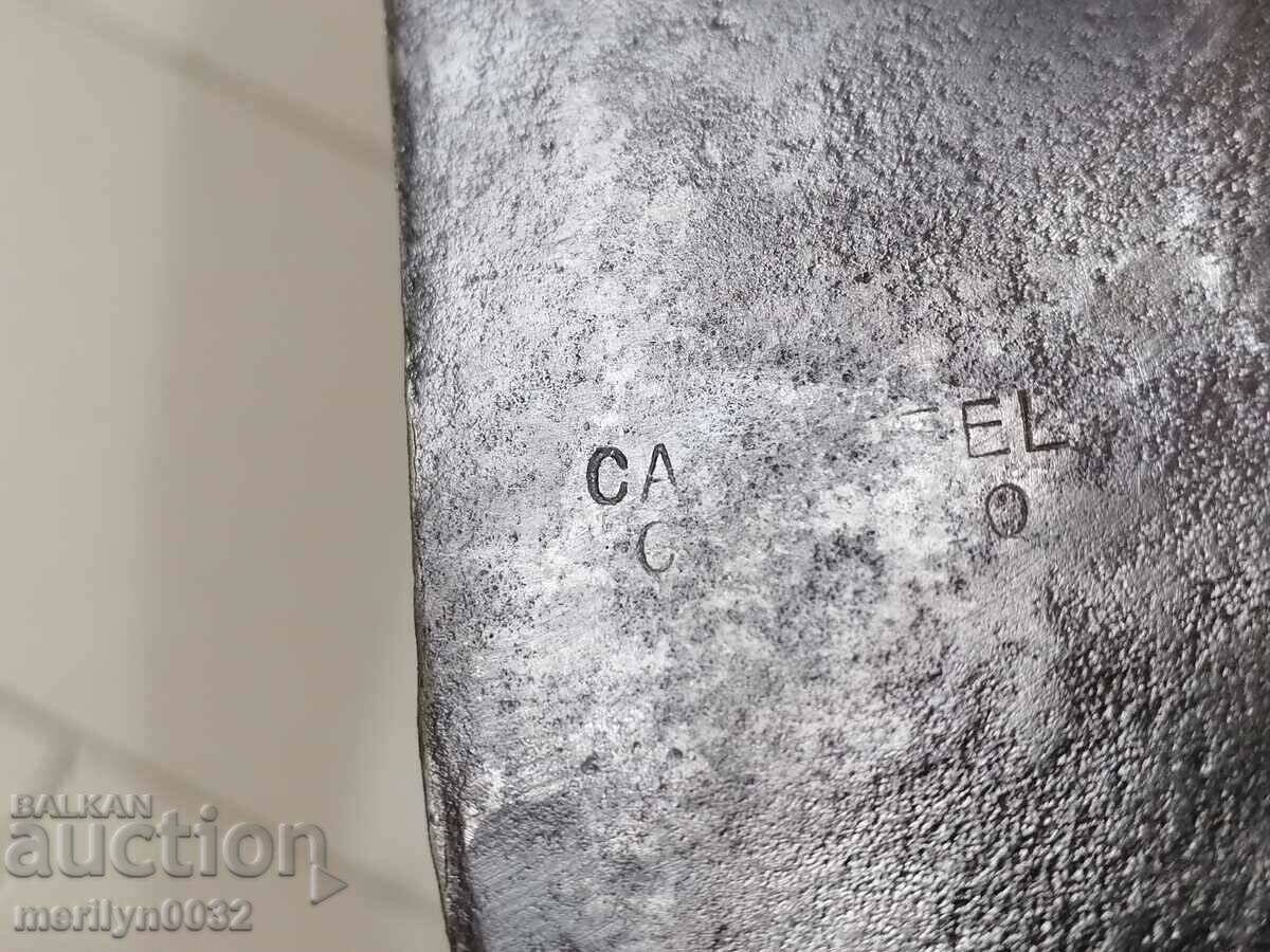 Γαλλικό μαχαίρι αποικιοκρατίας με θηκάρια από κέρατο βουβάλου - 6