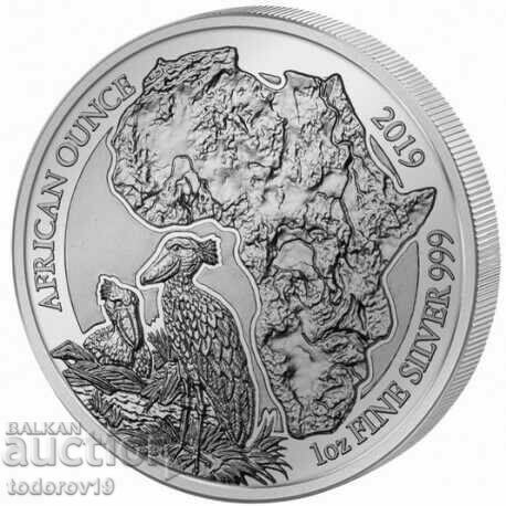 Argint 1 oz Whalehead Heron Rwanda 2019