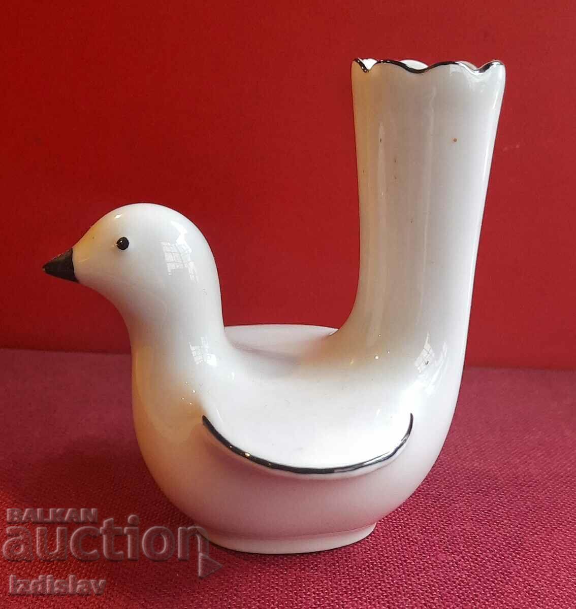 Auction Bavarian porcelain figure dove Auction Bavarian porcelain figure dove