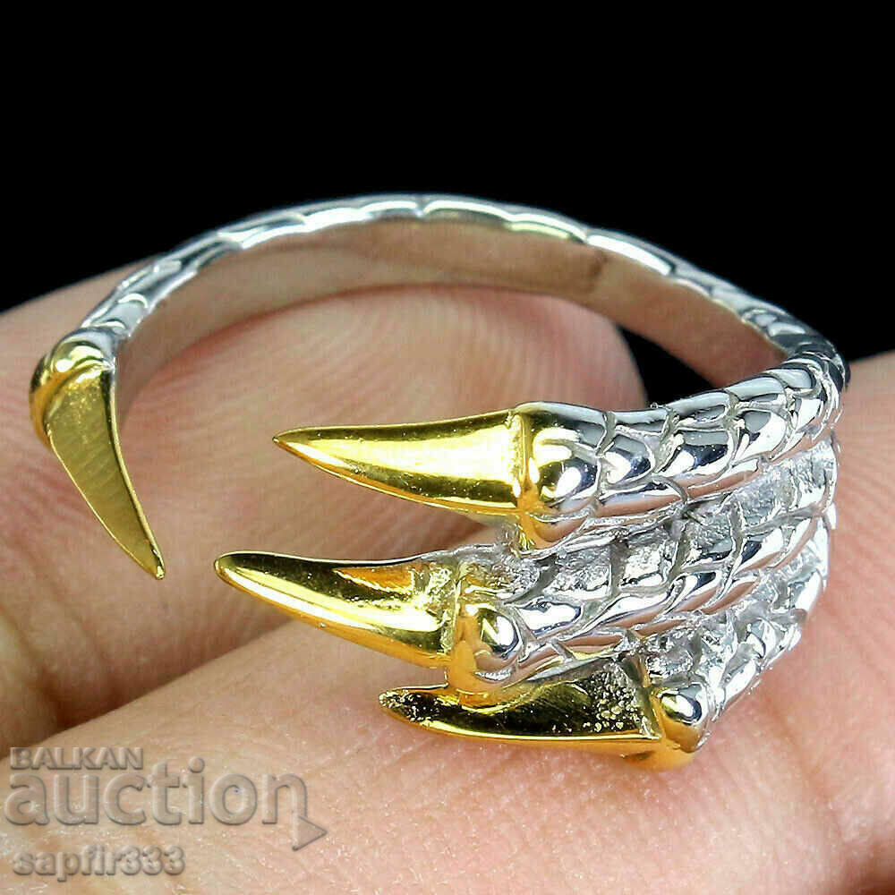 Auction  LUXURY DRAGON CLAW DESIGNER RING