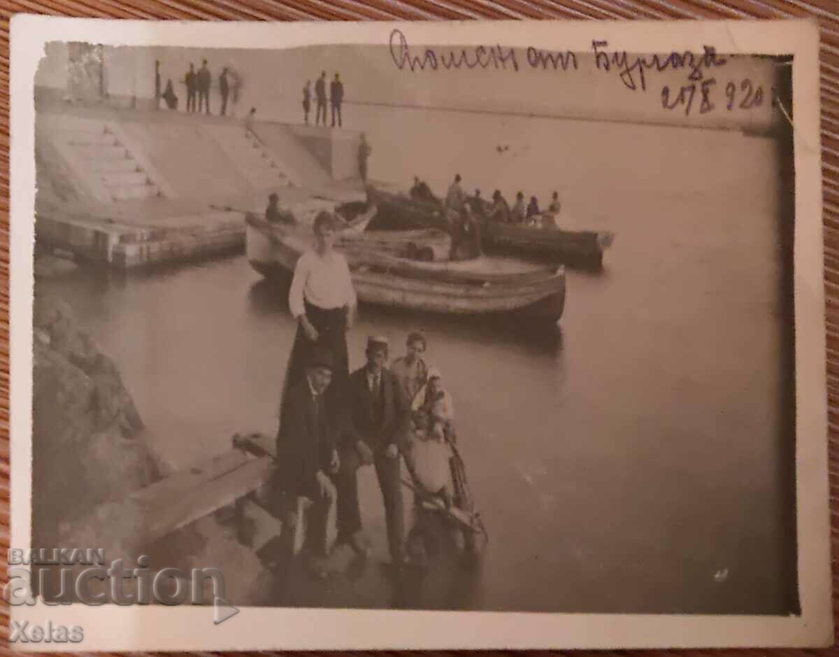 Old postcard Burgas 1920