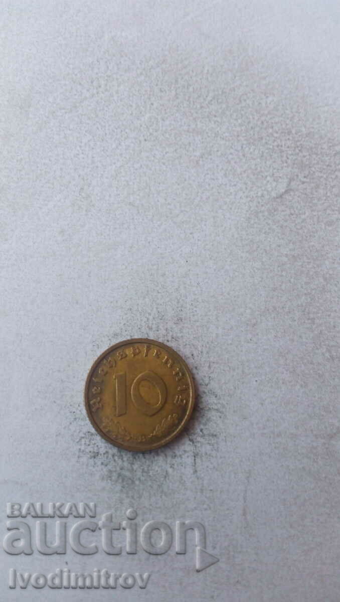 Germany 10 Reichspfenning 1938 B