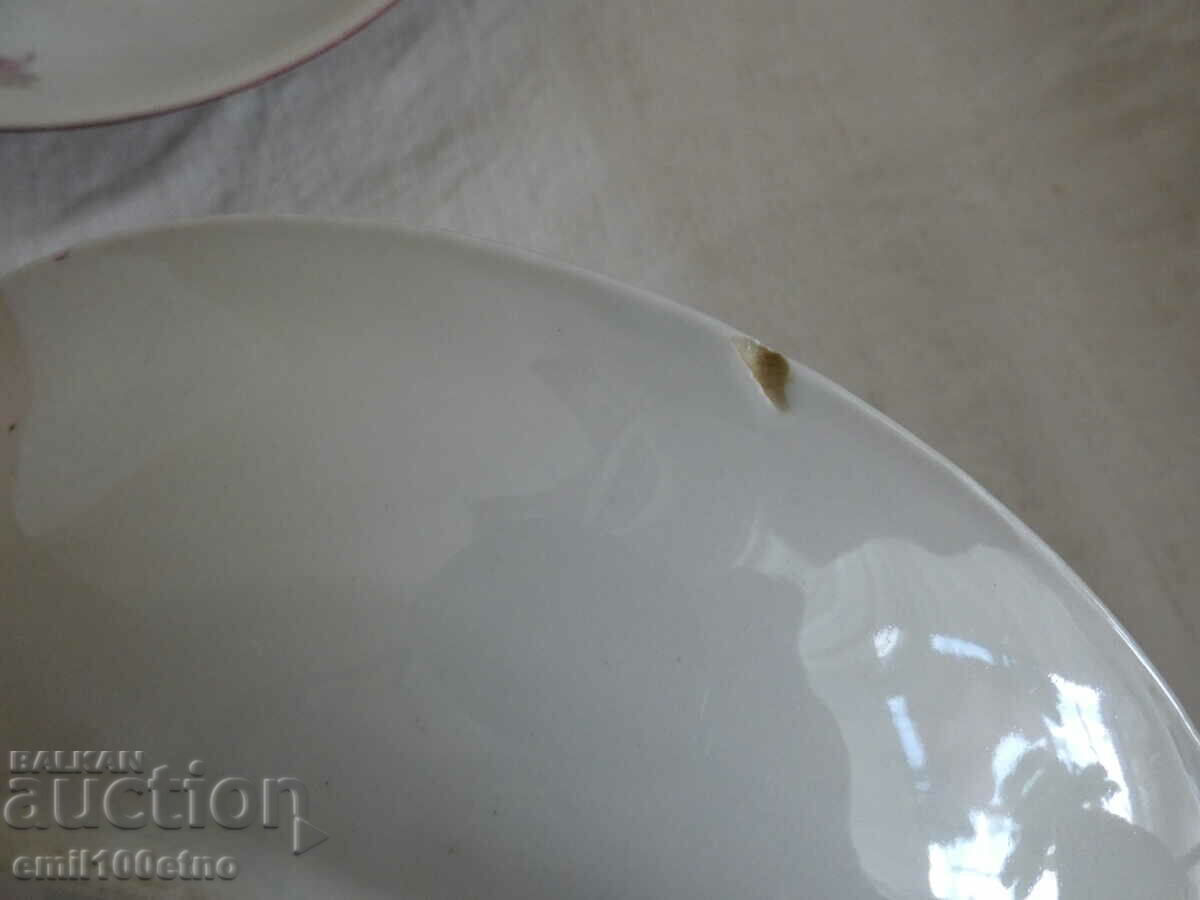 Deep soup plates 4 pieces - old Bulgarian porcelain SIP - 5 Deep soup plates 4 pieces - old Bulgarian porcelain SIP - 5