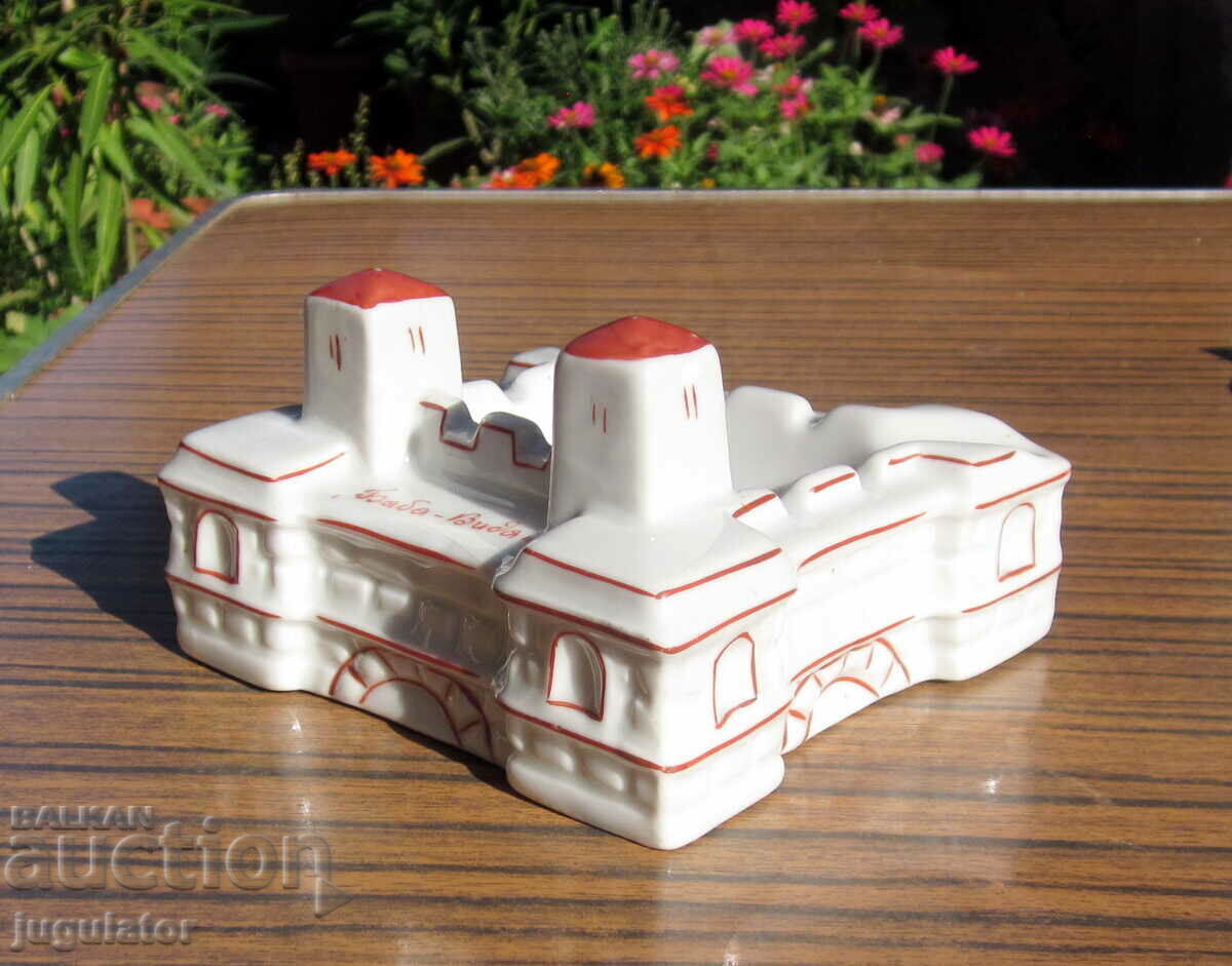Auction old Bulgarian porcelain ashtray Baba Vida 1951 Auction old Bulgarian porcelain ashtray Baba Vida 1951