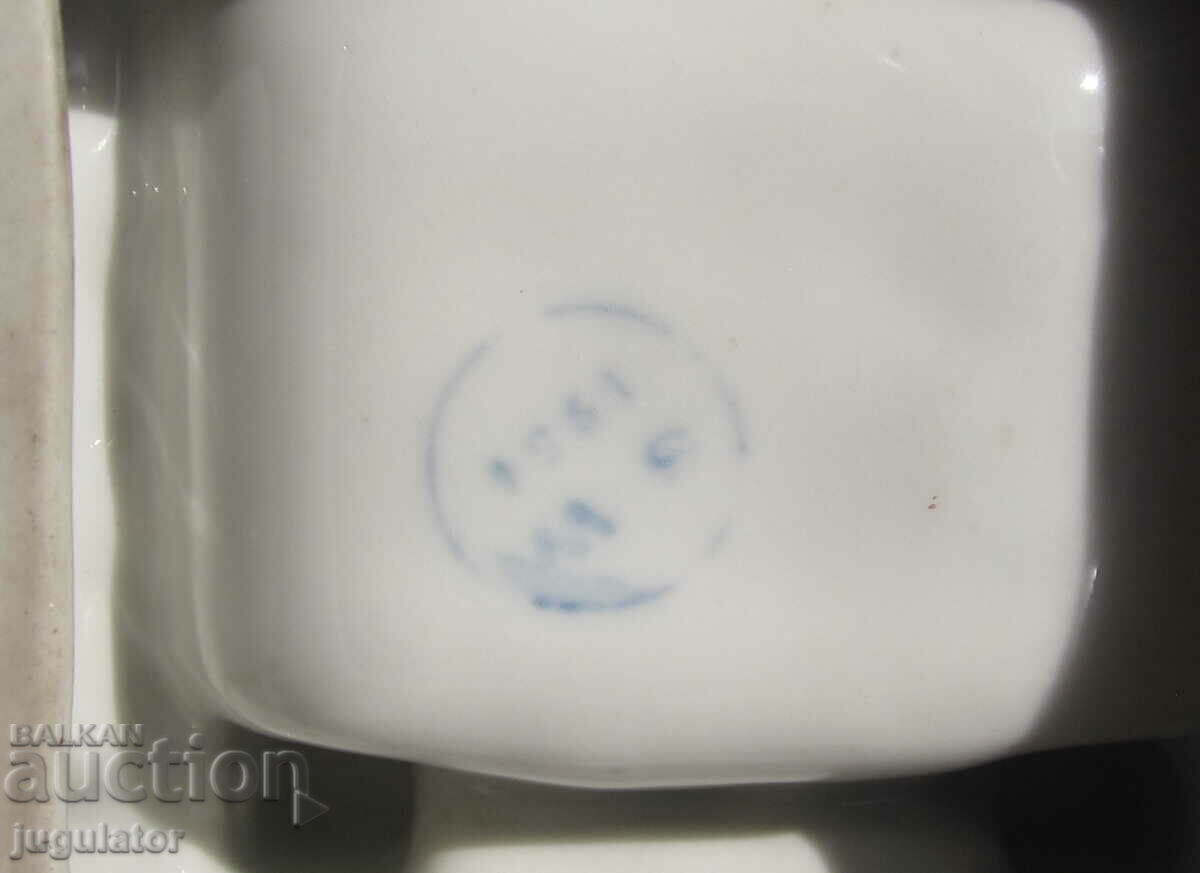 old Bulgarian porcelain ashtray Baba Vida 1951 - 6 old Bulgarian porcelain ashtray Baba Vida 1951 - 6