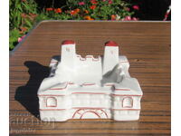 old Bulgarian porcelain ashtray Baba Vida 1951