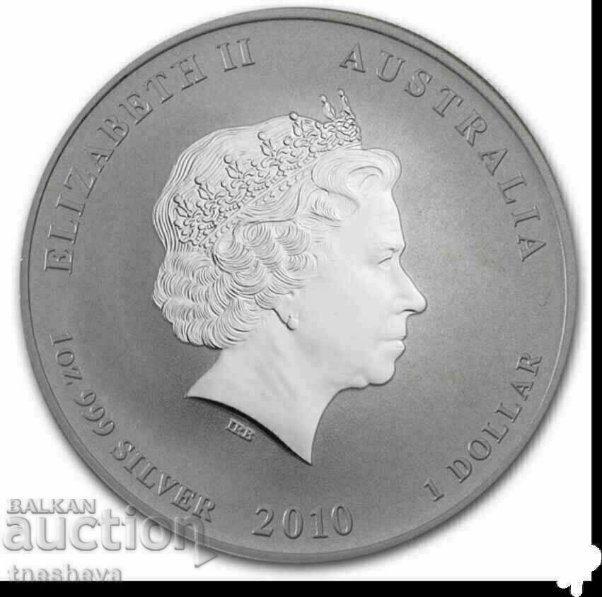 LUNAR 1 OZ 2010 SILVER AUSTRALIA YEAR OF THE TIGER with price 228.00 BGN | € 116.57 LUNAR 1 OZ 2010 SILVER AUSTRALIA YEAR OF THE TIGER with price 228.00 BGN | € 116.57