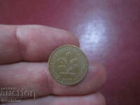1981 1 pfennig litera D