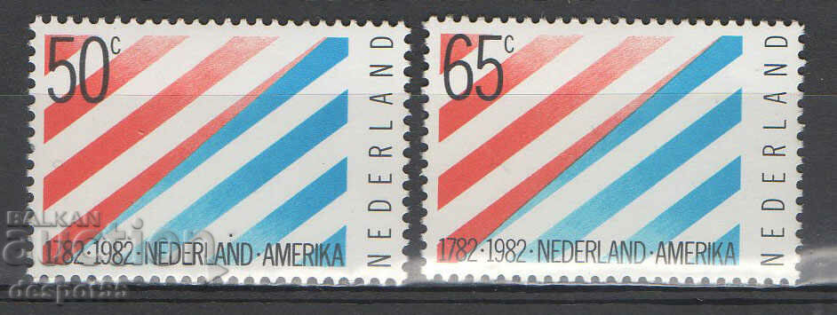 1982. Нидерландия. 200 г. дипломатически отношения със САЩ.