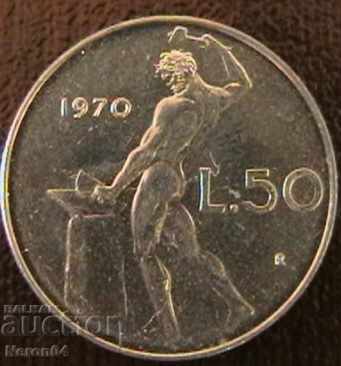 50 £ 1970, Ιταλία