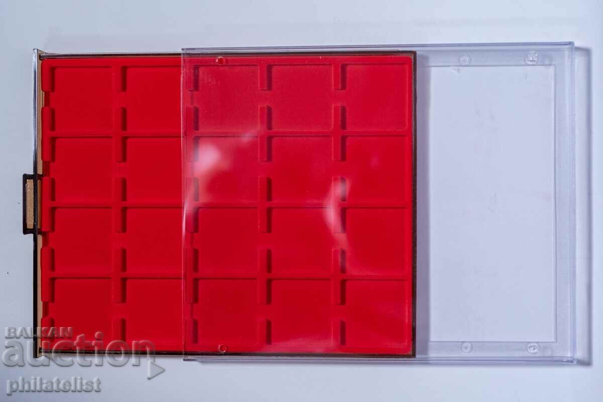 Auction Elite Plast PVC coin box - for 20 coins up to 50 mm Auction Elite Plast PVC coin box - for 20 coins up to 50 mm