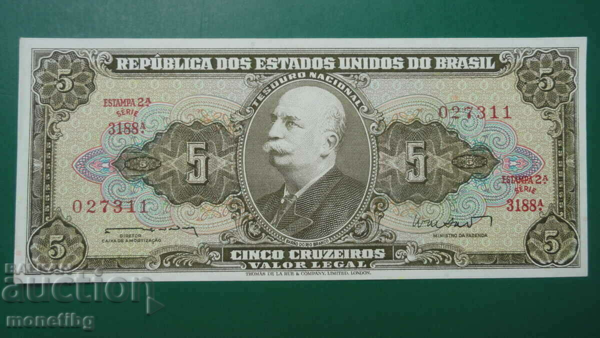 Brazilia - 5 cruzeiro - 5 Brazilia - 5 cruzeiro - 5