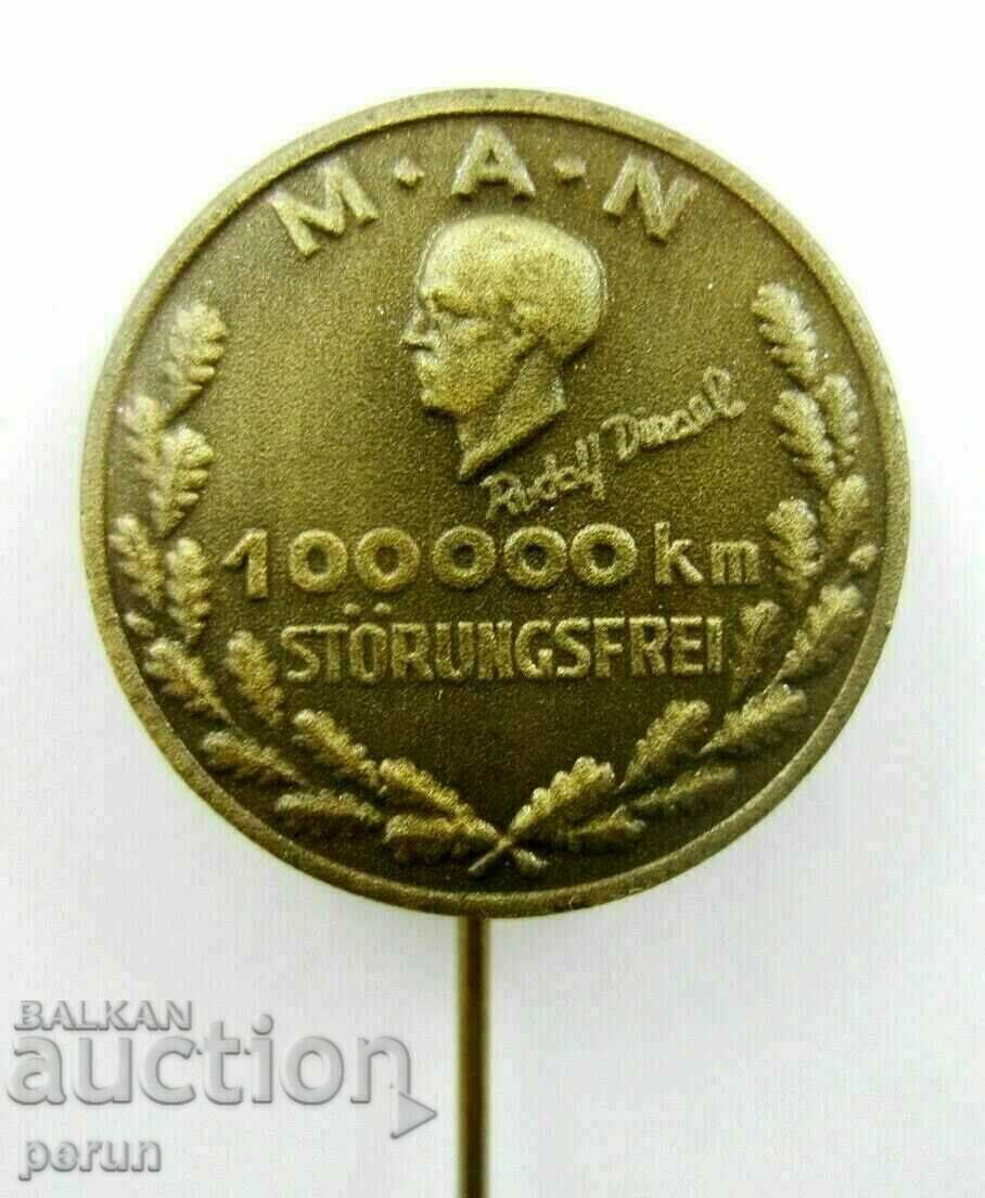 German badge-1930-MAN-R.Diesel -100000km safe driving