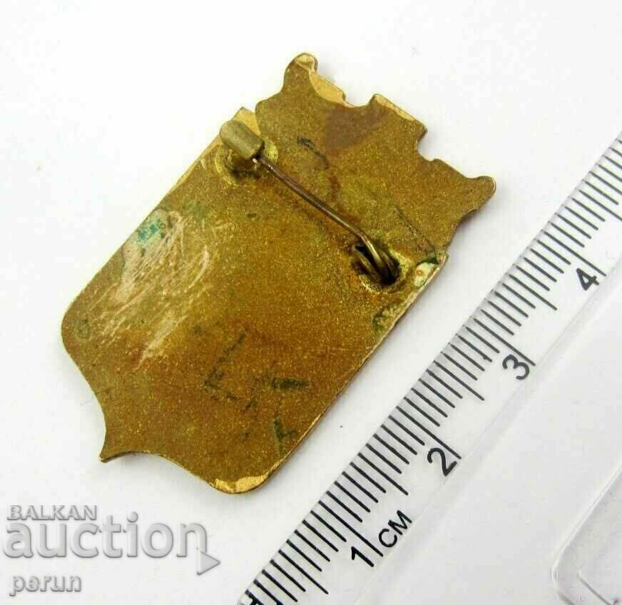 Auction Old Badge-Coat of Arms-City of Algiers-Africa-Emblem-Enamel Auction Old Badge-Coat of Arms-City of Algiers-Africa-Emblem-Enamel