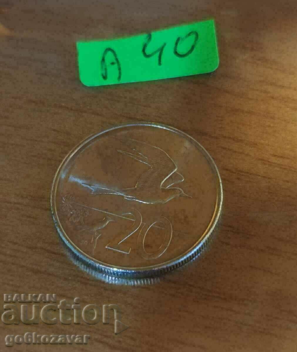 Licitație Insulele Cook 20 de cenți 2015 Licitație Insulele Cook 20 de cenți 2015