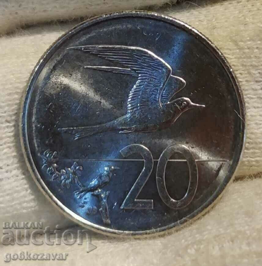 Cook Islands 20 cents 2015
