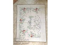Vintage Wall Tapestry Hand Embroidered