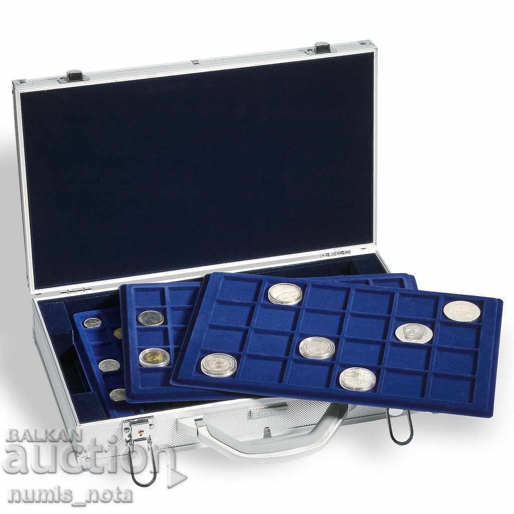 Aluminum suitcases with 6 trays for 198 COINS - LEUCHTTURM