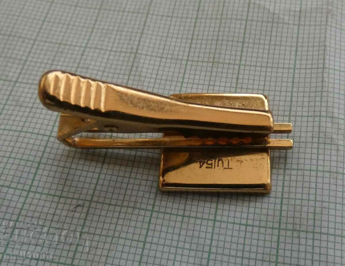 Tie clip TU 154 Avia export Moscow USSR - 6 Tie clip TU 154 Avia export Moscow USSR - 6