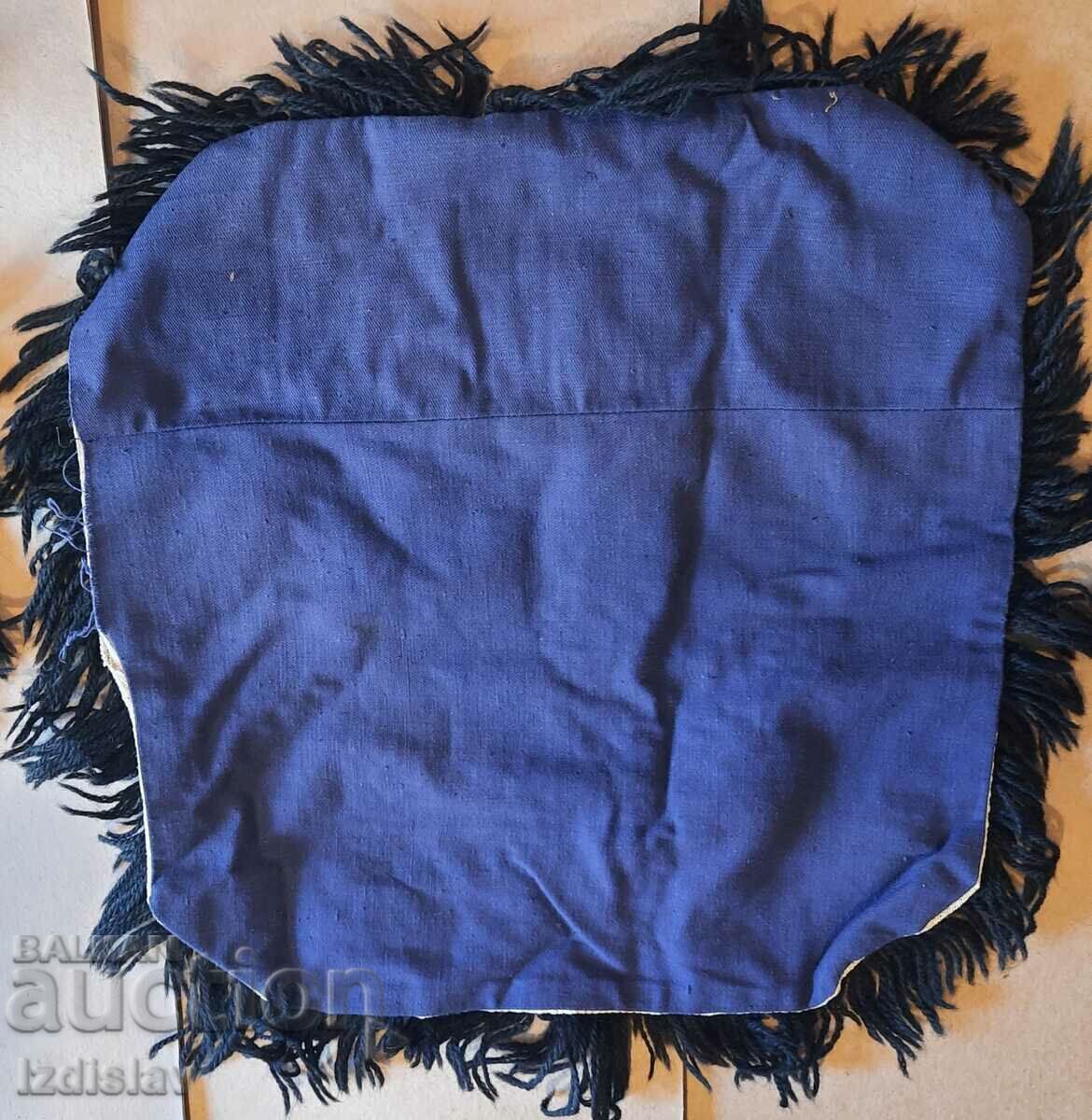 Auction Ethnographic embroidered chair cushion. Auction Ethnographic embroidered chair cushion.