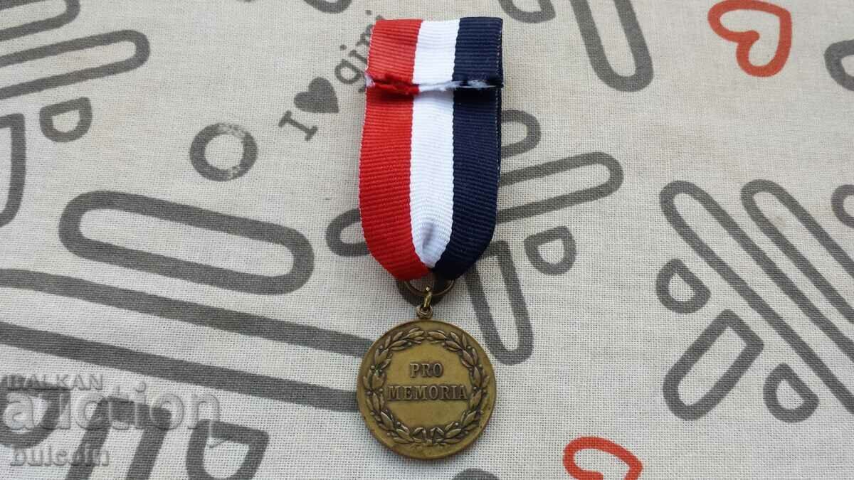 Delivery of ROMANIA MEDAL IN MEMORY OF KING CAROL I 1914 Delivery of ROMANIA MEDAL IN MEMORY OF KING CAROL I 1914