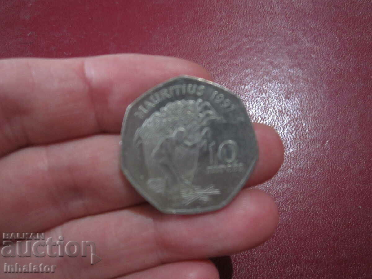 Μαυρίκιος 10 ρουπίες 1997