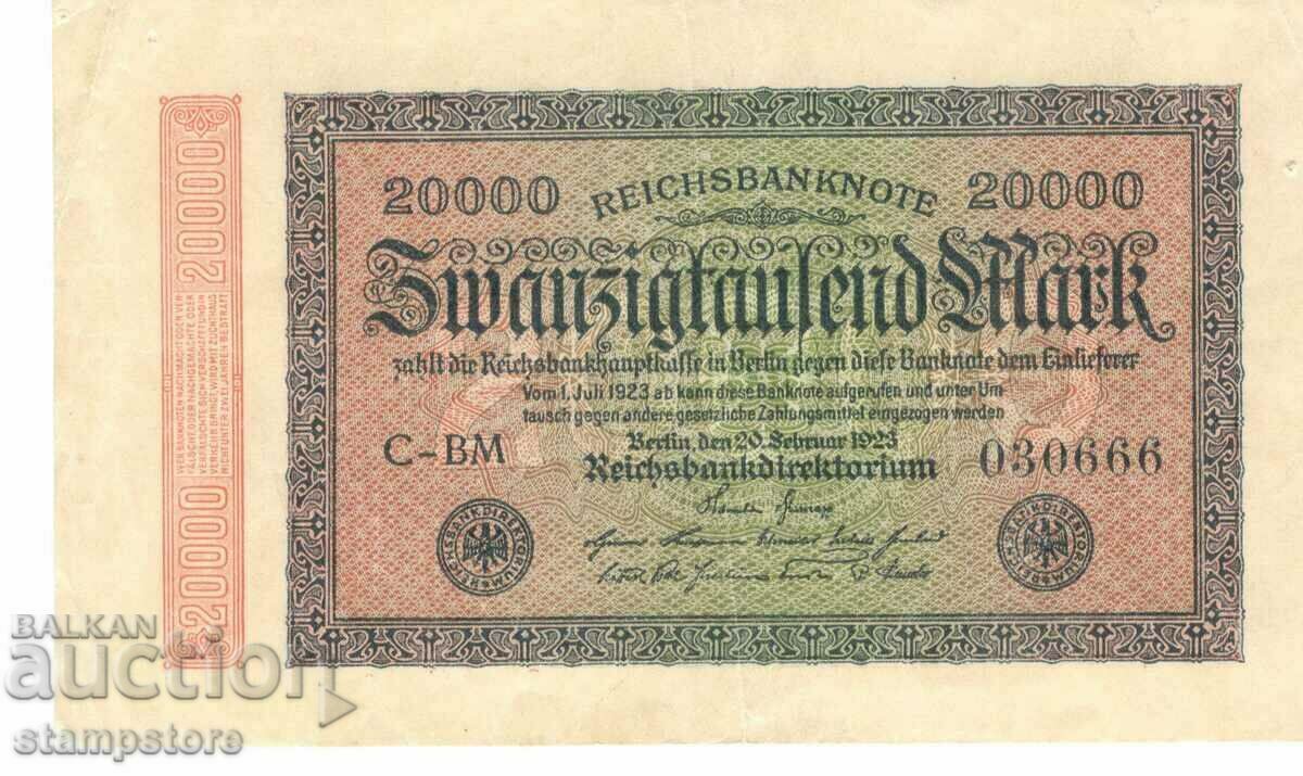 Германия - 20 000 марки 1923 г