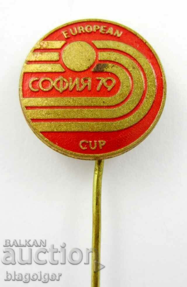 Veche insignă sportivă-Cupa Europei-Atletismo-1979