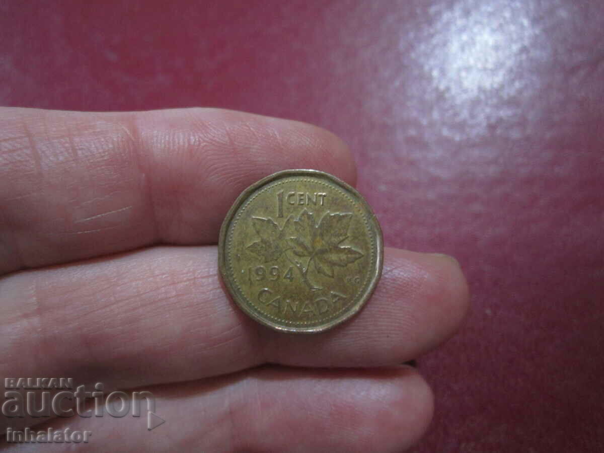 1994 год Канада 1 цент