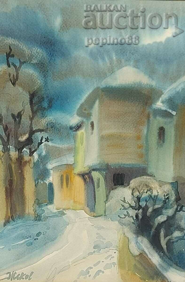 Auction Atanas Zhekov - Winter Landscape Auction Atanas Zhekov - Winter Landscape
