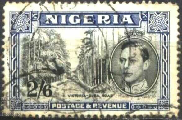 Poștală regele George al VI-lea Peisaj 1942 din Nigeria