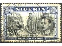 Τοπίο 1942 από τη Νιγηρία με τη σφραγίδα του ταχυδρομείου King George VI