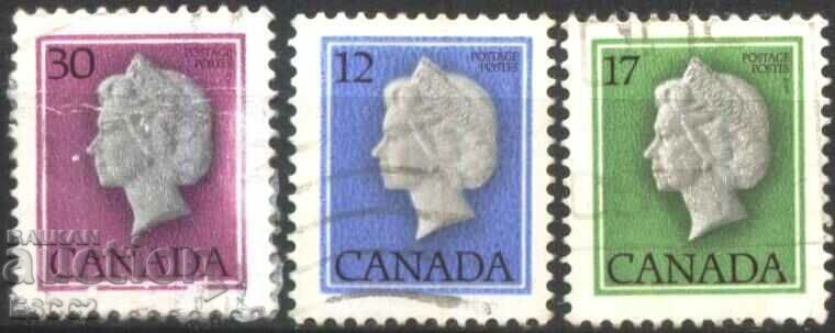 Клеймовани марки Кралица Елизабет II 1977 1979 1982 Канада