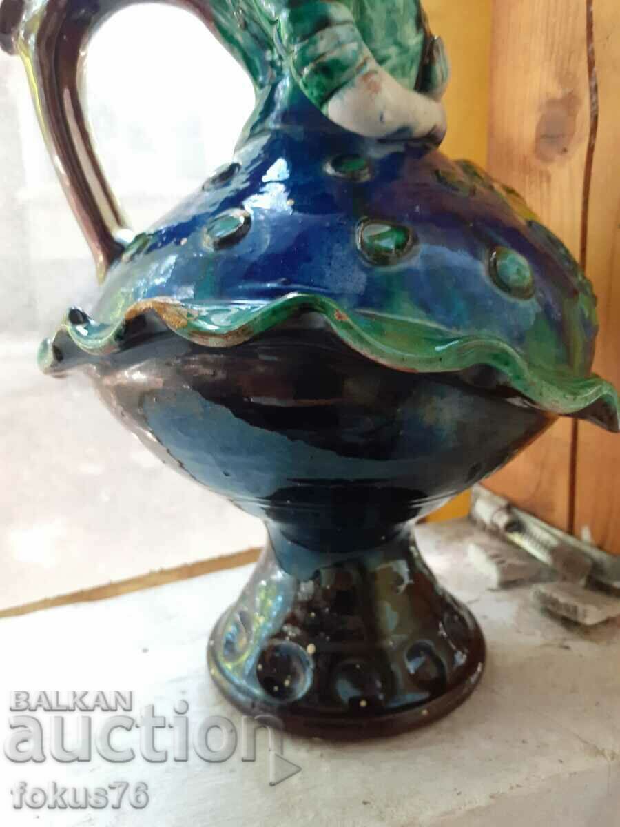 Old Bulgarian Trojan pottery pitcher jar krondir - 5