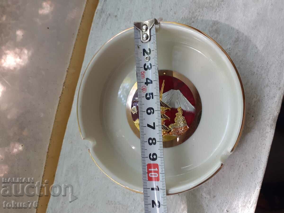 Τασάκι πορσελάνη Ιαπωνίας επιχρυσωμένο 24 καρατίων - 5 Τασάκι πορσελάνη Ιαπωνίας επιχρυσωμένο 24 καρατίων - 5