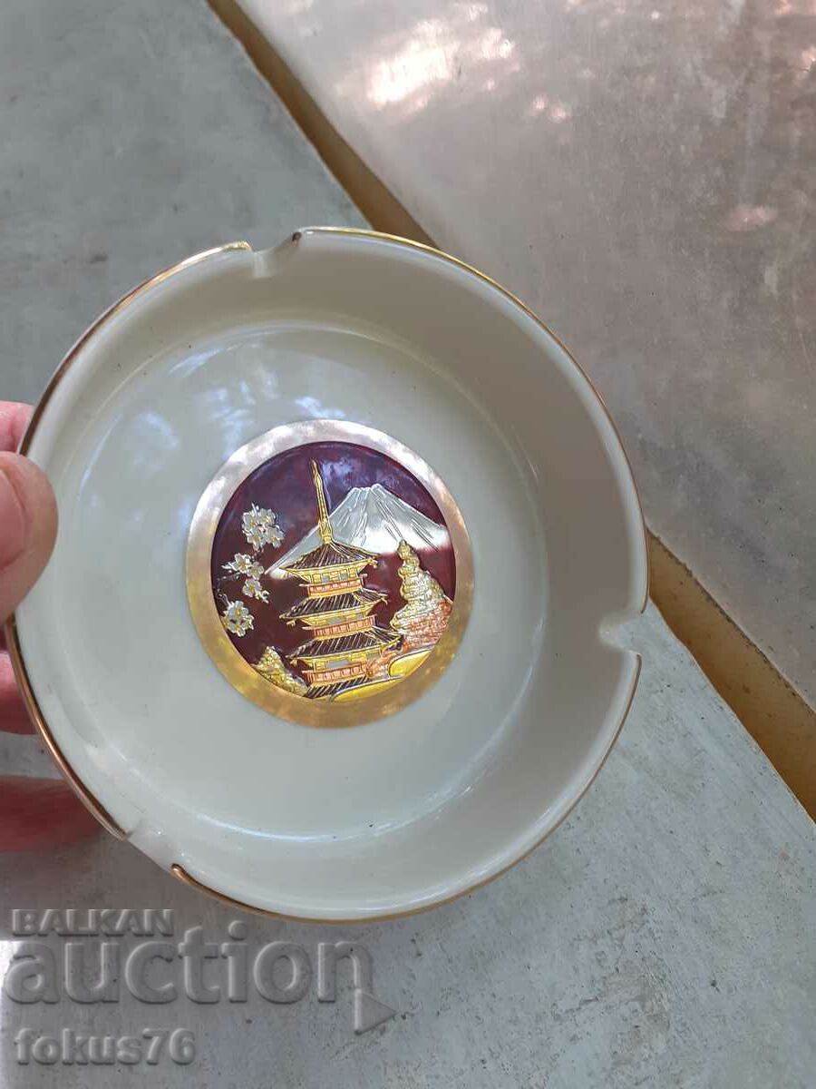 Τασάκι πορσελάνη Ιαπωνίας επιχρυσωμένο 24 καρατίων - 7 Τασάκι πορσελάνη Ιαπωνίας επιχρυσωμένο 24 καρατίων - 7