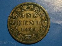 Canada 1 cent 1888 Queen Victoria