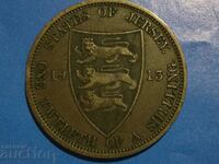 Insula Jersey 1/12 Shilling 1913 Marea Britanie George V