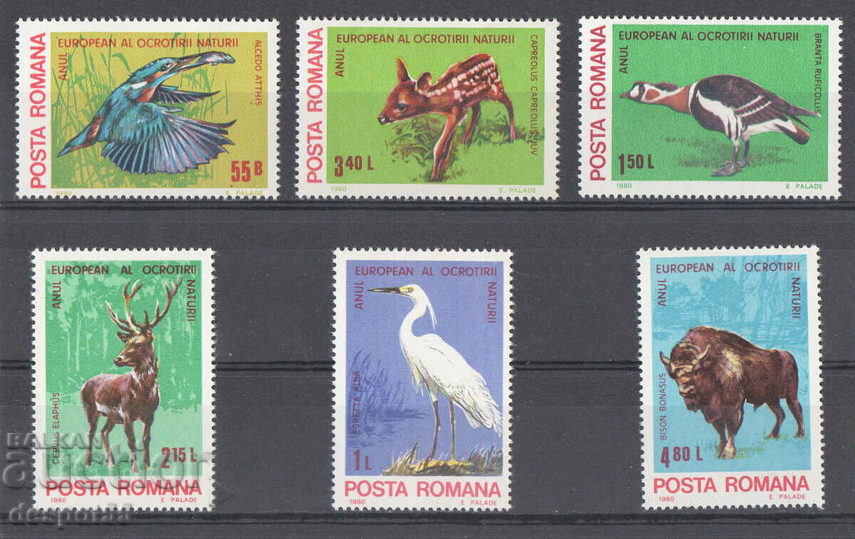 1980. Румъния. Европейска година на опазване на природата.