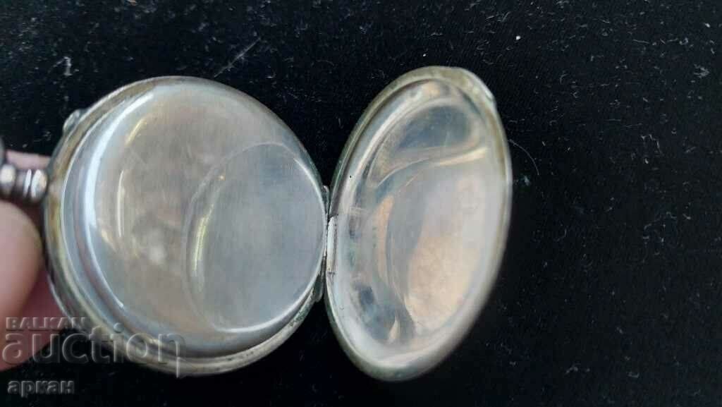 Auction pocket watch - silver chronograph Auction pocket watch - silver chronograph