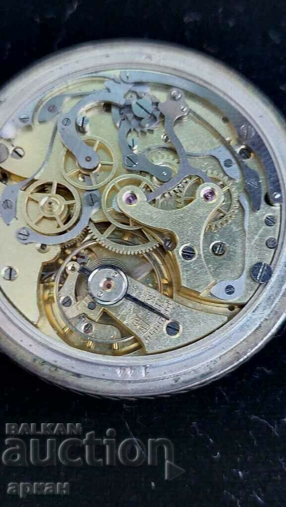 pocket watch - silver chronograph - 5 pocket watch - silver chronograph - 5