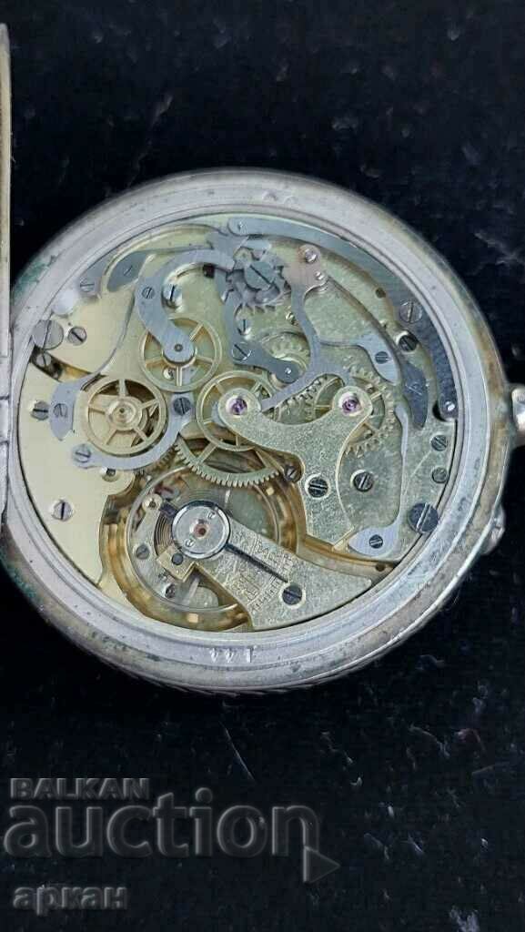 pocket watch - silver chronograph - 7 pocket watch - silver chronograph - 7