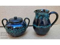 Glazed Bulgarian ceramics.