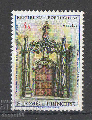 1969 Sao Tome și Principe. 500 de ani de la nașterea regelui Manuel I