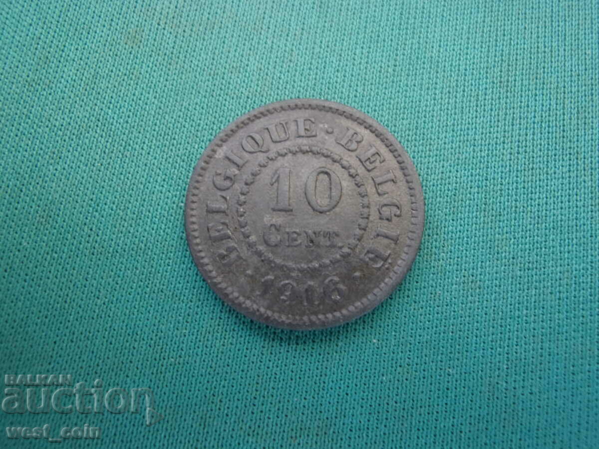 Belgia/ocupația germană/-10 cenți 1916-rar.BZC