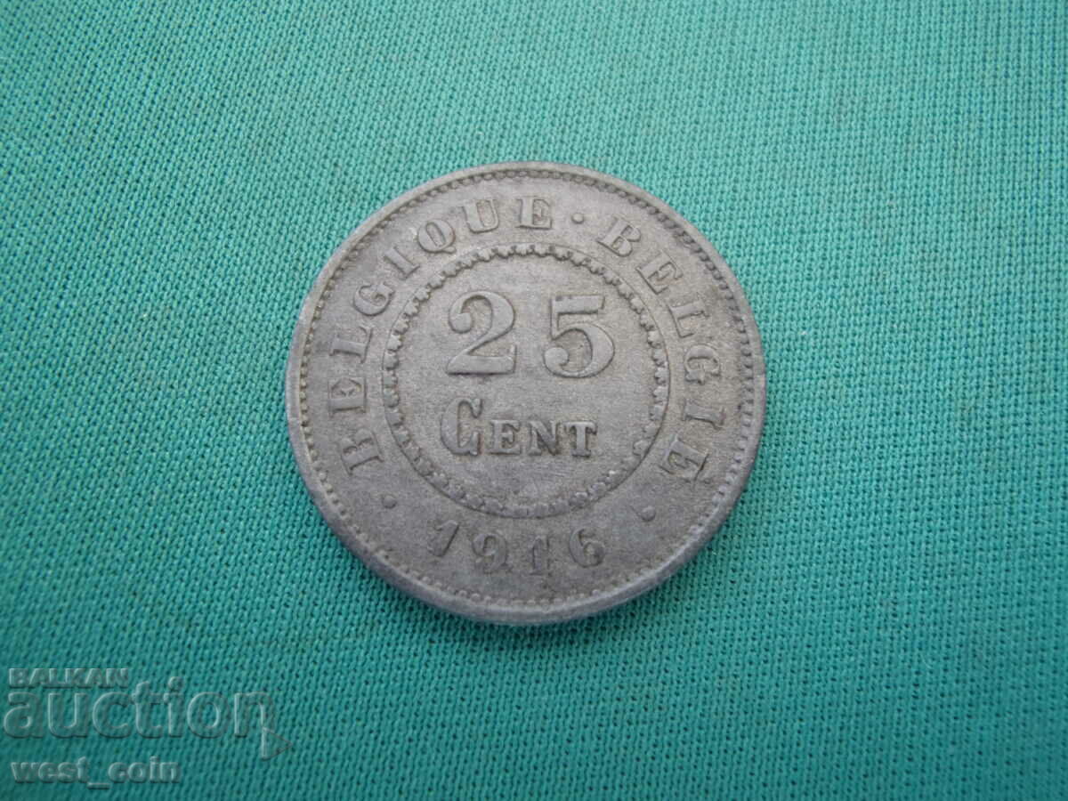 Belgia/ocupația germană/-25 cenți 1916-rar.BZC