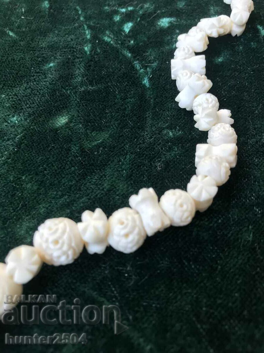 Auction Bone necklace, handmade95 cm Auction Bone necklace, handmade95 cm