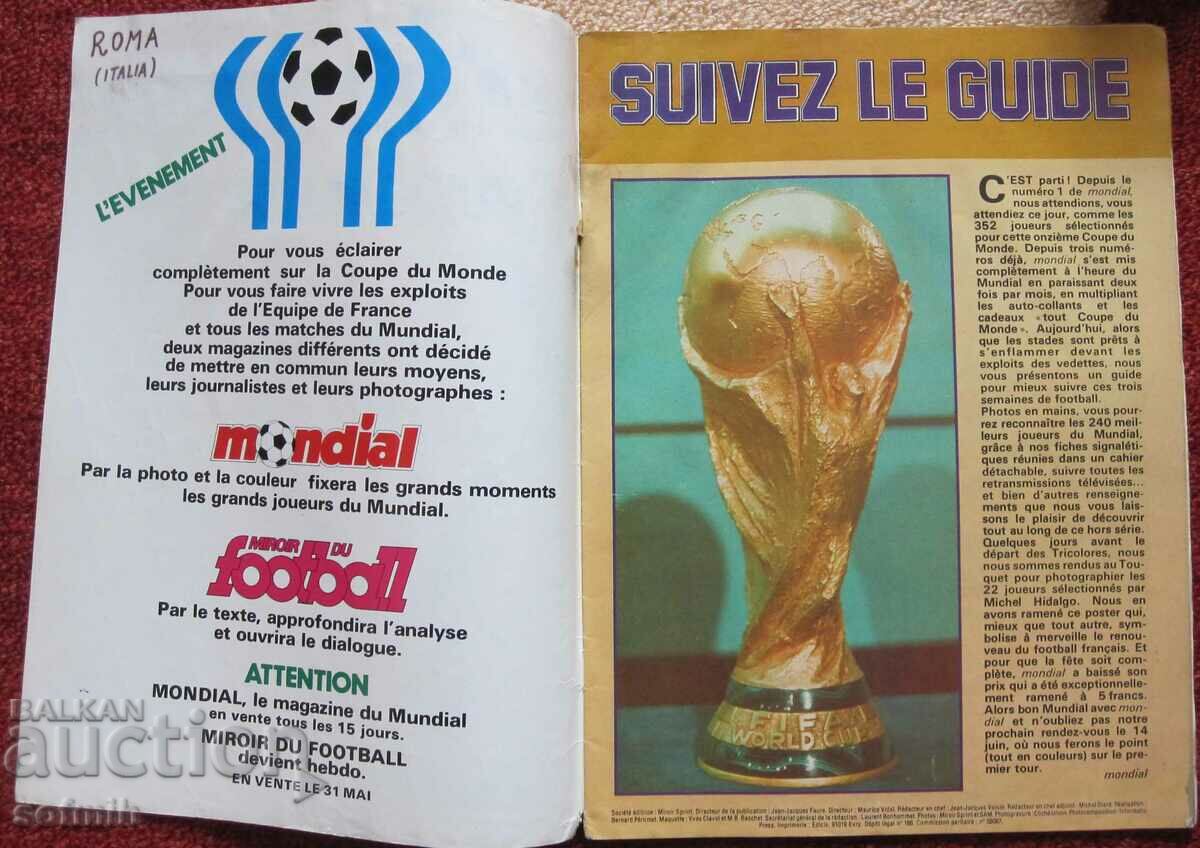Auction football magazine Mondial SP78 Auction football magazine Mondial SP78